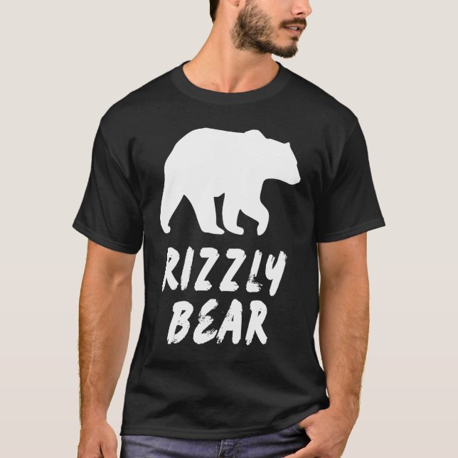 Rizzly Bear Meme T Shirt (Framsida)