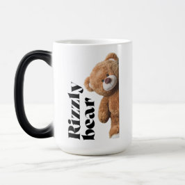 Rizzly söt teddybjörn design roligt citat magisk mugg