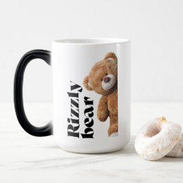 Rizzly söt teddybjörn design roligt citat magisk mugg