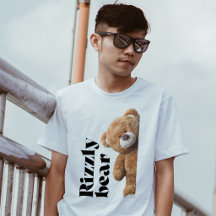 Rizzly söt teddybjörn design roligt citat