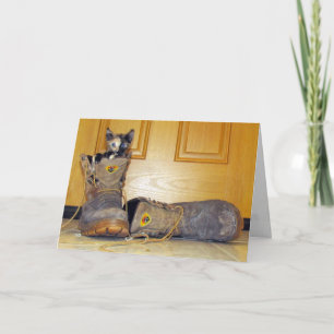 Rizzolis boots Greeting Card Kort
