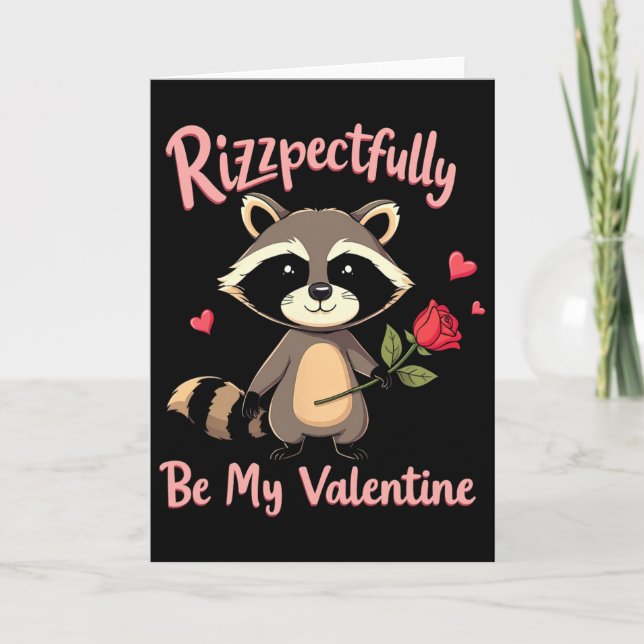 Rizzpectfully Var Min Valentine Gen Alpha Rizz Sig Kort (Framsida)