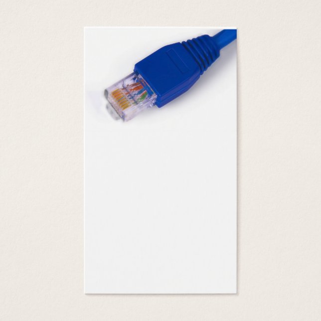 rj45 - datornätverksanslutning visitkort (Framsidan)