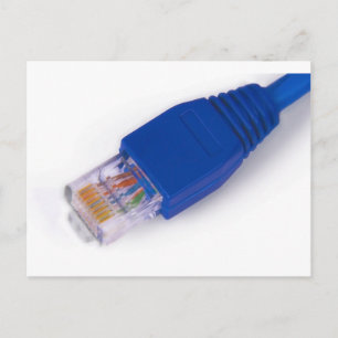 rj45 - datornätverksanslutning vykort