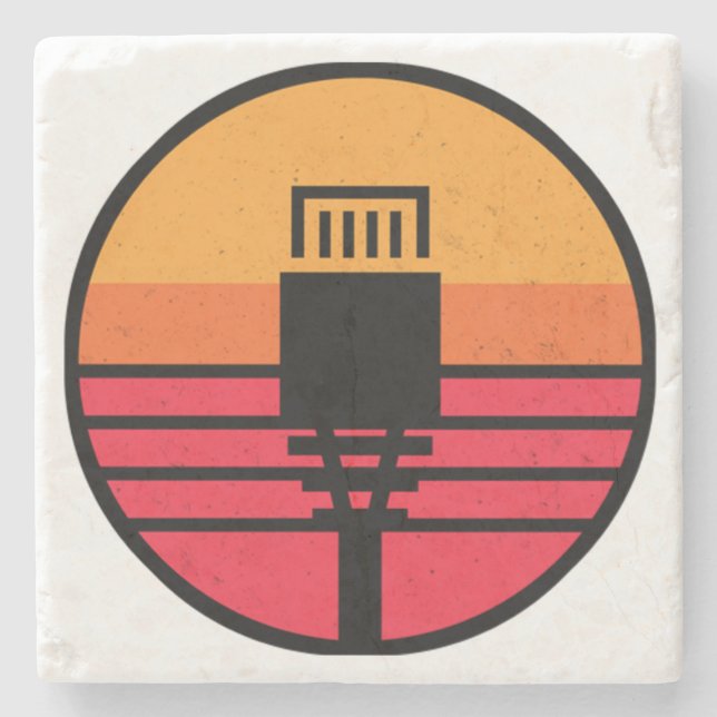 RJ 45-kontakt Stenunderlägg (Framsidan)