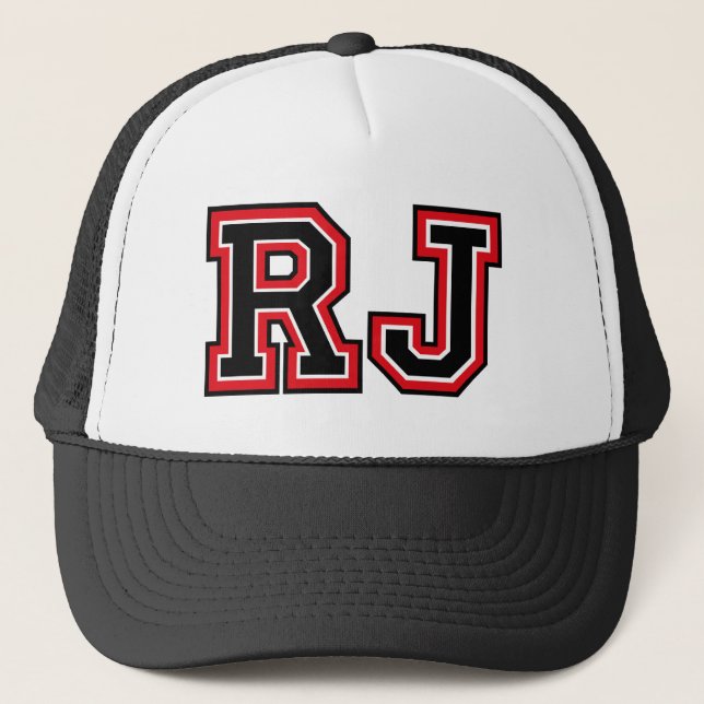 "RJ" Monogram Truckerkeps (Framsida)