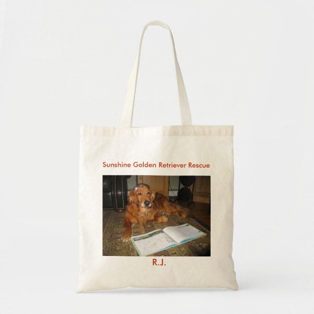 RJ-shopping bag - solsken Goldens Tygkasse (Framsidan)
