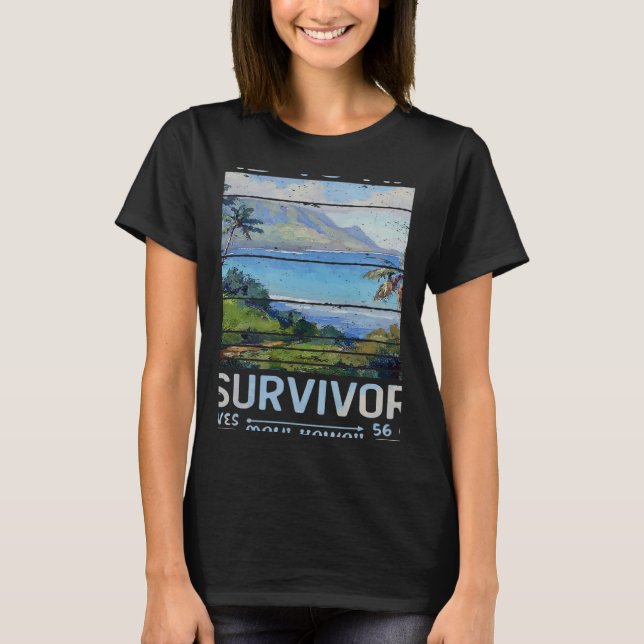 RJC Road to Hana Survivor Maui Hawaii Trip Adventu T Shirt (Framsida)