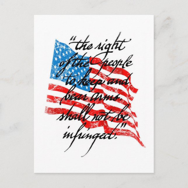 RKBA får inte överträdas Vykort (Framsida)