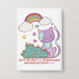 RKS Heart Song Lyric Concert Button Knapp