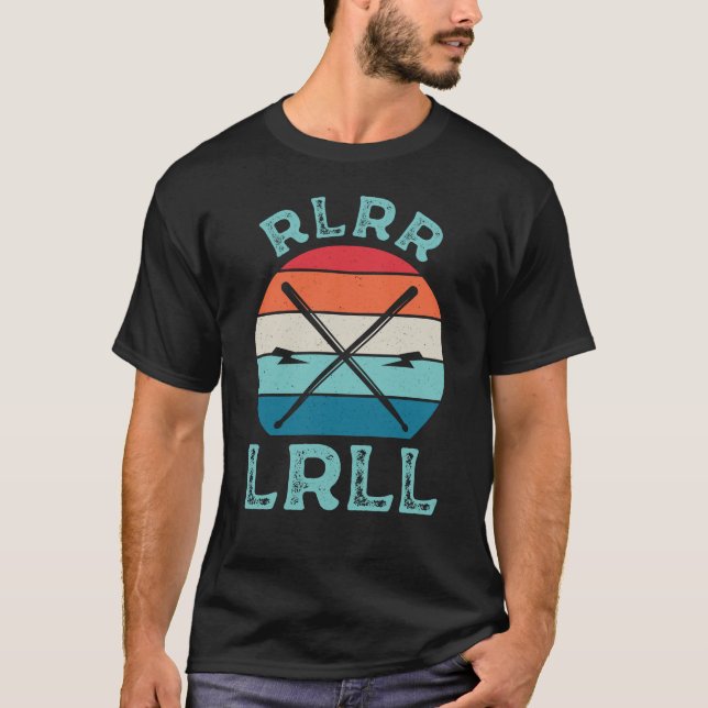 Rlrr Lrll Funny Drummer T Shirt (Framsida)