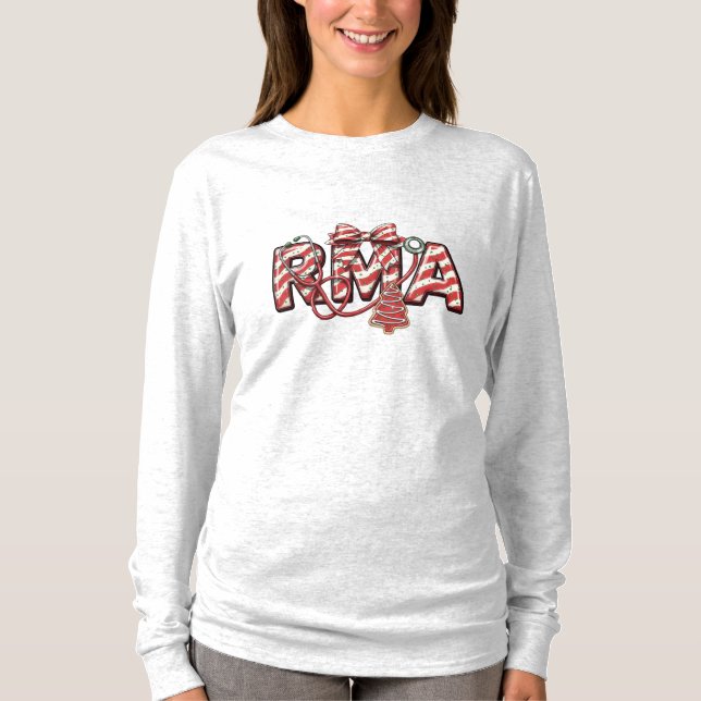 RMA Långärmad – Registrerad Medicinsk Assistent T Shirt (Framsida)