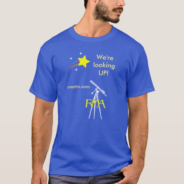 RMA Tittar-Upp astronomiT-tröja T Shirt (Framsida)
