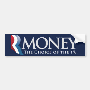 RMoney Romney parodibildekal Bildekal