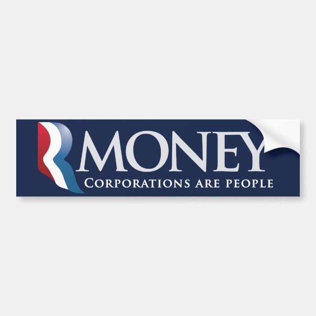 RMoney Romney parodibildekal Bildekal (Framsidan)