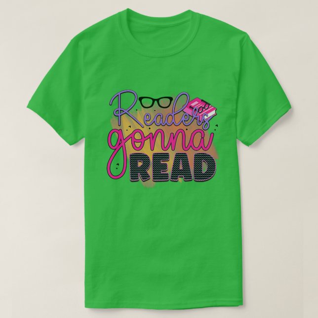 Rms003313-läsare läser t shirt (Design framsida)