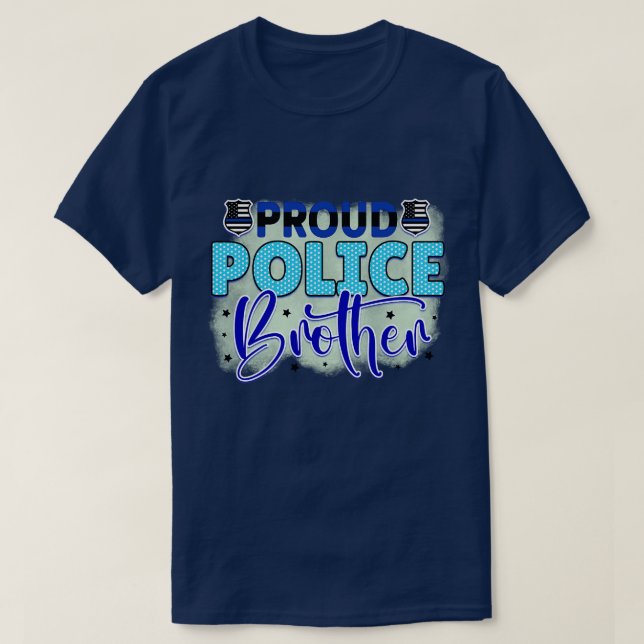 Rms004813 stolt polisbror t shirt (Design framsida)
