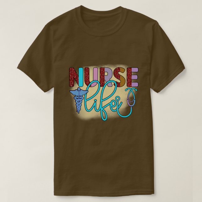 Rms004913 NURSE LIFE T Shirt (Design framsida)