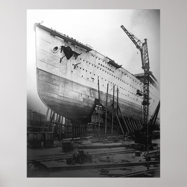 RMS Aquitania Poster (Framsidan)