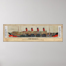 RMS Aquitania Poster bort klippgräns
