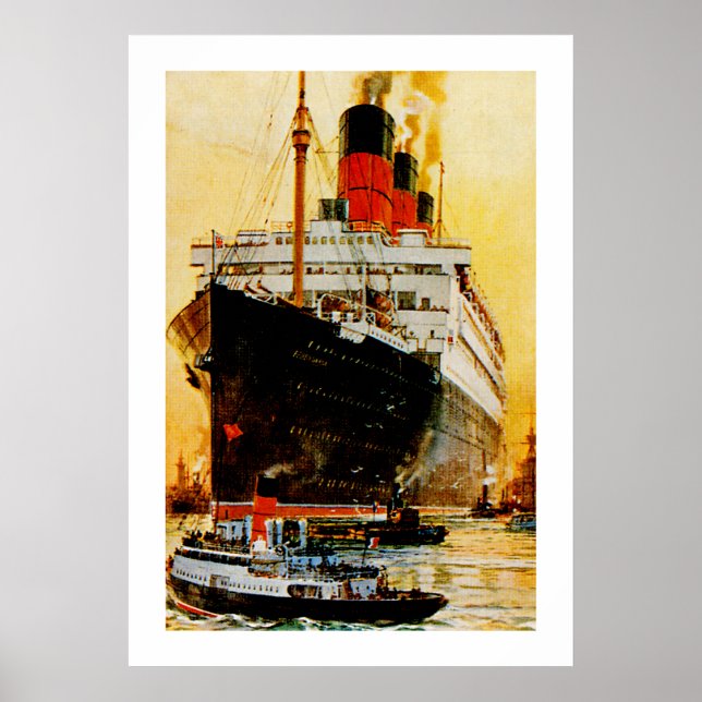 RMS Berengaria Poster (Framsidan)