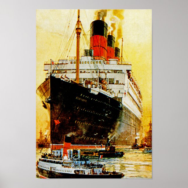 RMS Berengaria Poster (Framsidan)