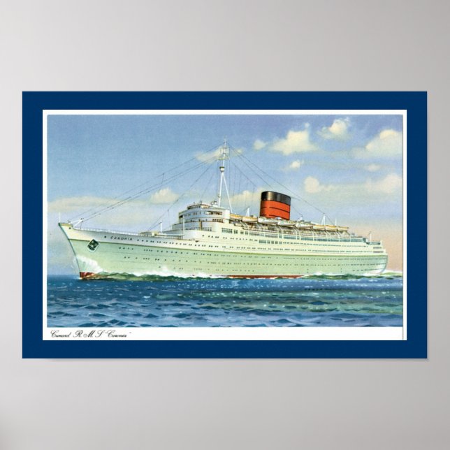 rms Caronia Sea Poster (Framsidan)