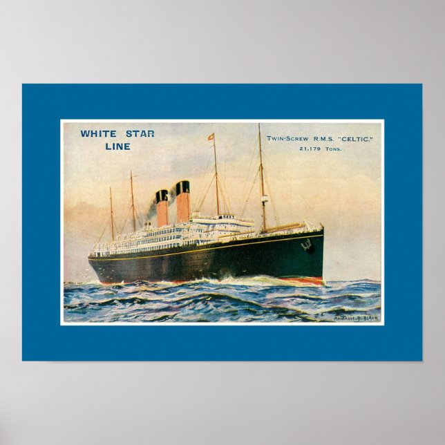 RMS Celtic Poster (Framsidan)