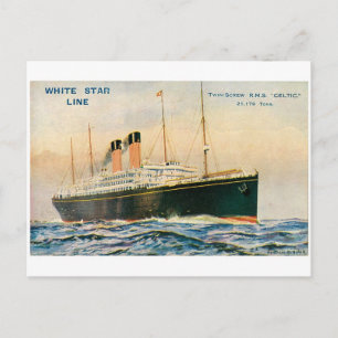 RMS Celtic Vykort