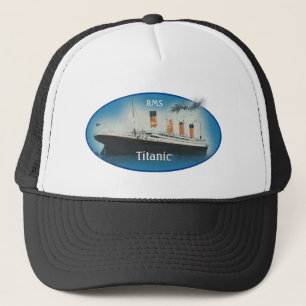 RMS-Frakt för titanblåoval White Star Line Keps