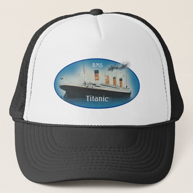 RMS-Frakt för titanblåoval White Star Line Keps (Framsida)