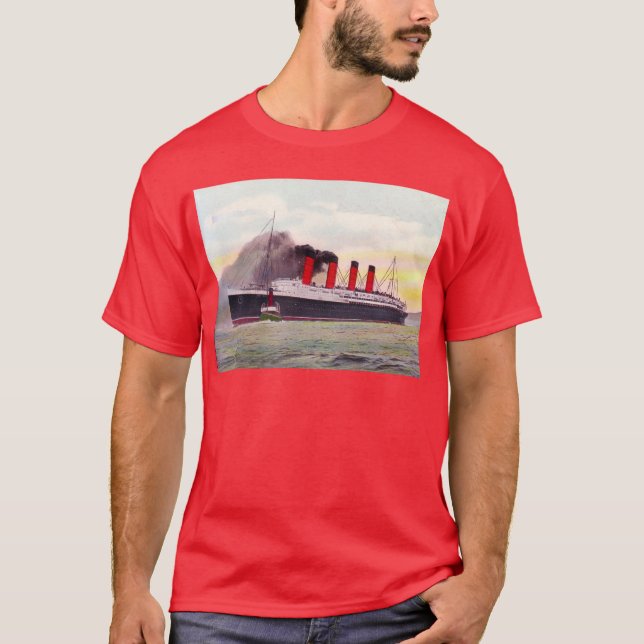 Rms-Lusitania 1907 T-shirt (Framsida)