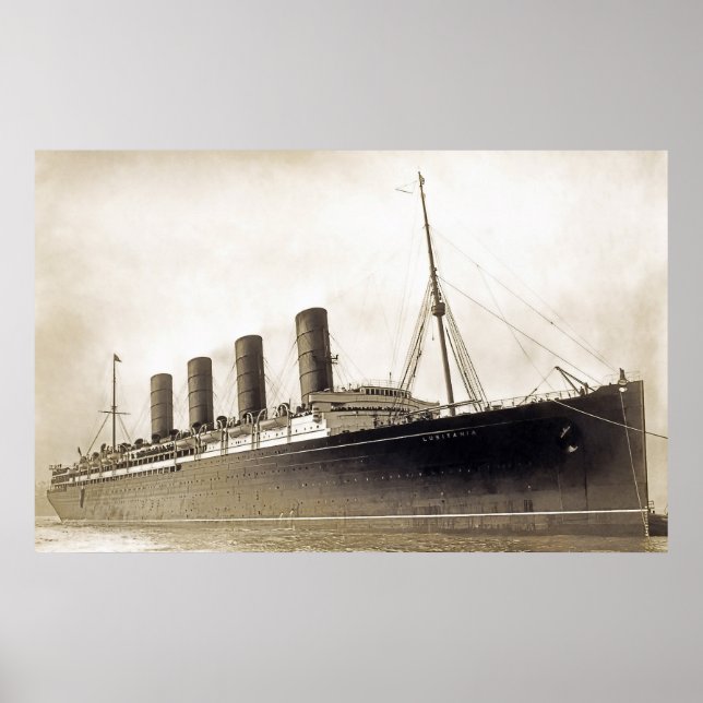 RMS Lusitania Poster (Framsidan)