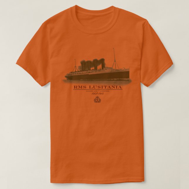 RMS Lusitania T Shirt (Design framsida)