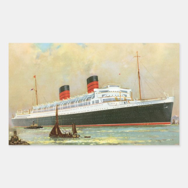RMS Mauretainia Rektangulärt Klistermärke (Framsida)