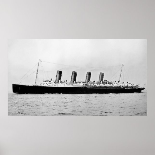 RMS Mauretania Poster (Framsidan)