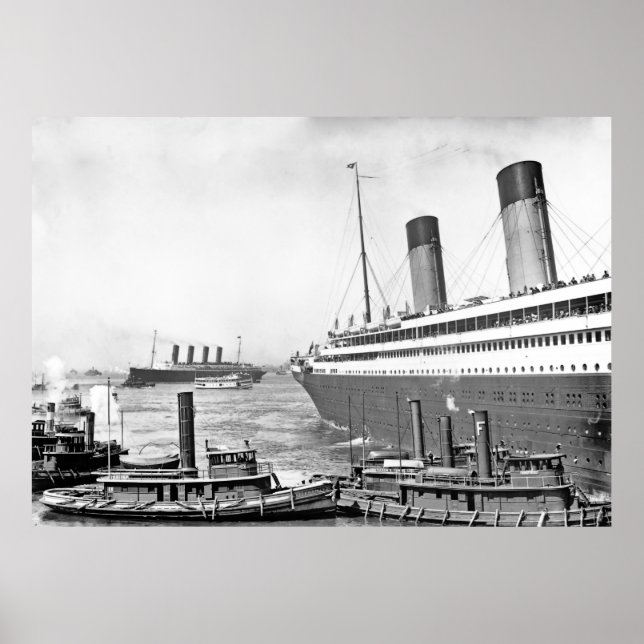 RMS Olympic i New York Poster (Framsidan)