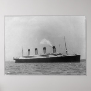 RMS OLYMPIC - Maiden Voyage Titanic Sister Frakt Poster