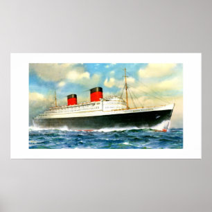 RMS Queen Elizabeth Poster