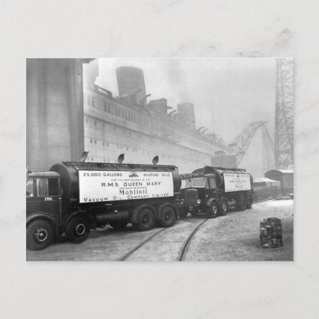 RMS Queen Mary Collection Vykort (Framsida)