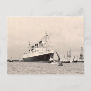 RMS Queen Mary Maiden Voyage PostCard Vykort