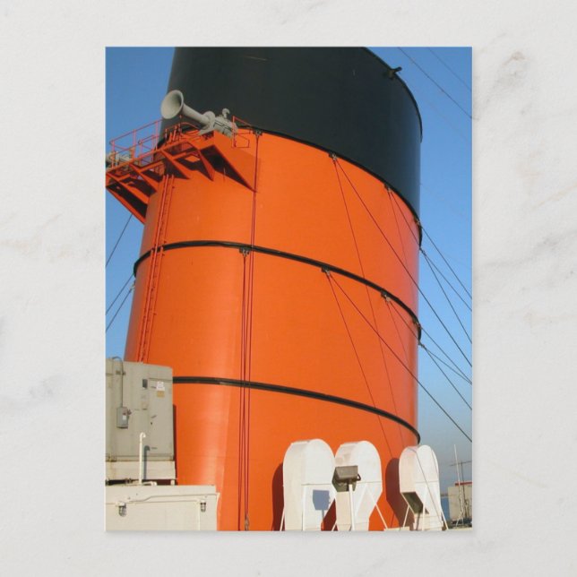 RMS Queen Mary Postcard Collection Vykort (Framsida)