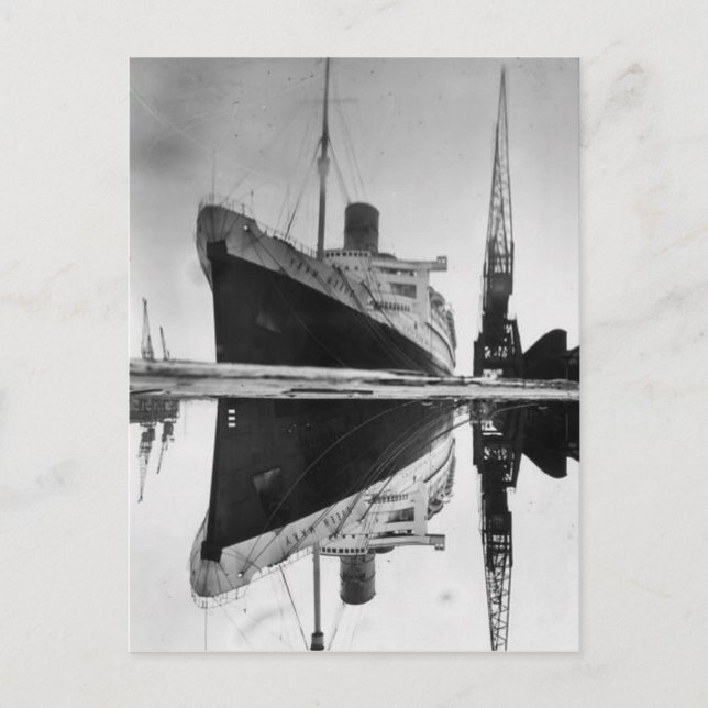 RMS Queen Mary Postkortssamling Vykort (Framsida)