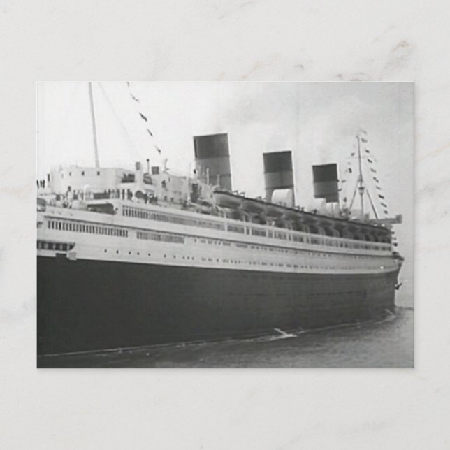 RMS Queen Mary-samlingen Vykort (Framsida)