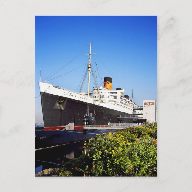 RMS Queen Mary Vykort (Framsida)