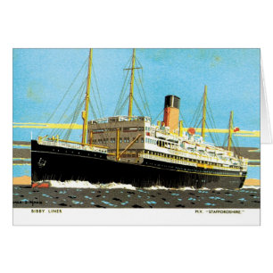 RMS Stbudsdshire Hälsningskort