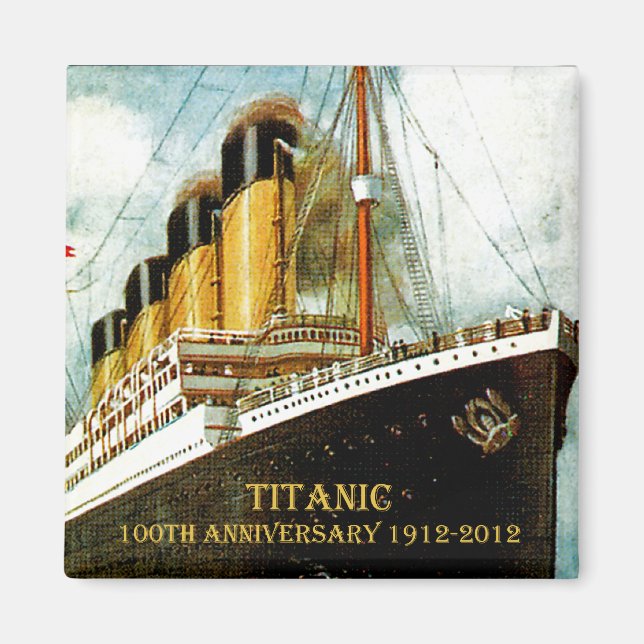RMS Titanic 100-årsdagen Magnet (Framsidan)