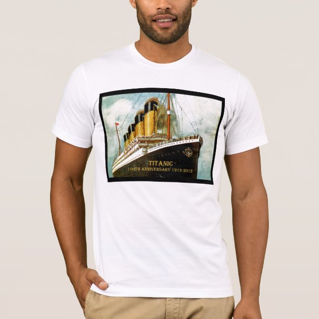 RMS Titanic 100-årsflickor T Tee Shirt (Framsida)