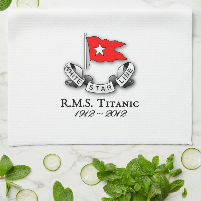 RMS Titanic 1912-2012 American MoJo Kitchen towel Kökshandduk (Vikta)