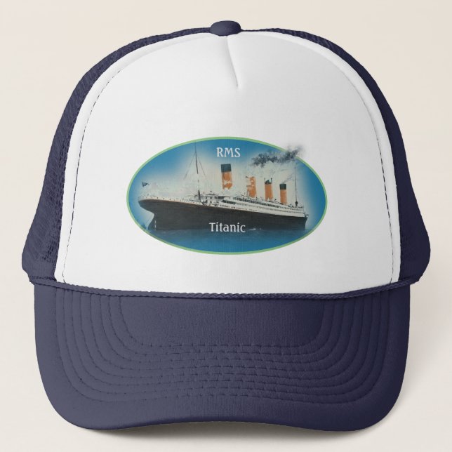RMS Titanic Blue-Truckerkeps Keps (Framsida)